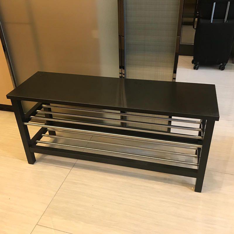 Ikea Tjusig Bench With Shoe Storage Home Furniture Furniture
