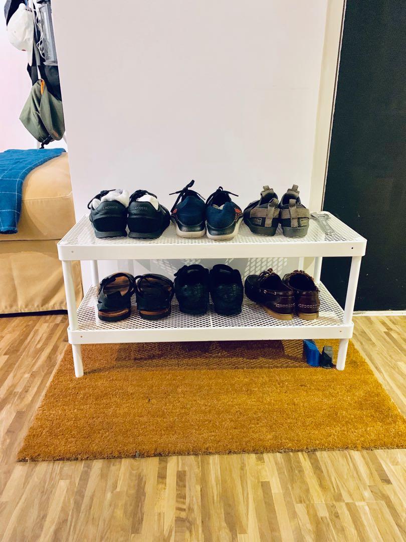 Ikea White Shoe Rack, Furniture & Home Living, Furniture, Shelves, & Racks on Carousell