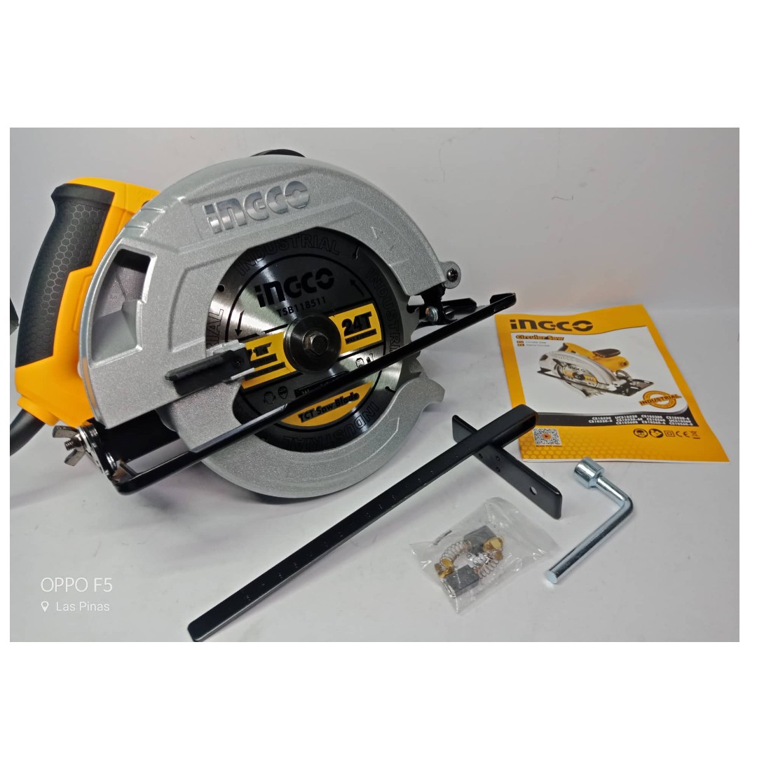 INGCO Circular Saw 1400W CS18528 (Orange), Furniture & Home Living