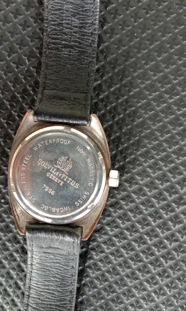 Jam Vintage Titus Solvil Et Titus 7956 Original Fesyen Pria Jam Tangan Di Carousell