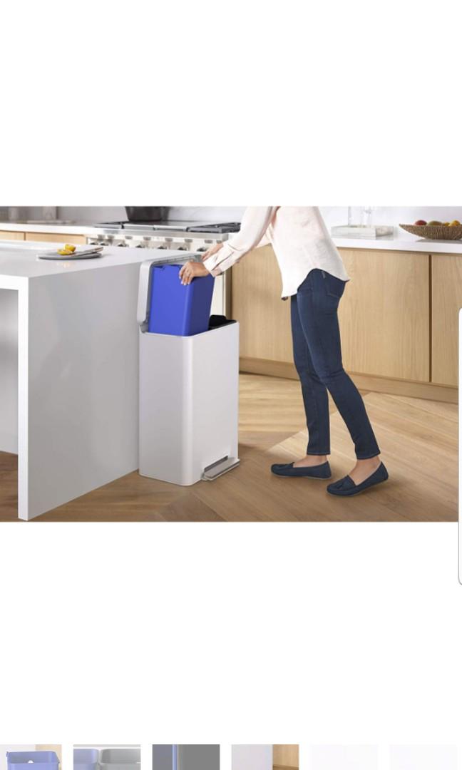 Kohler Dual Compartment Two Section Bins Recycling Recycle Step Trash