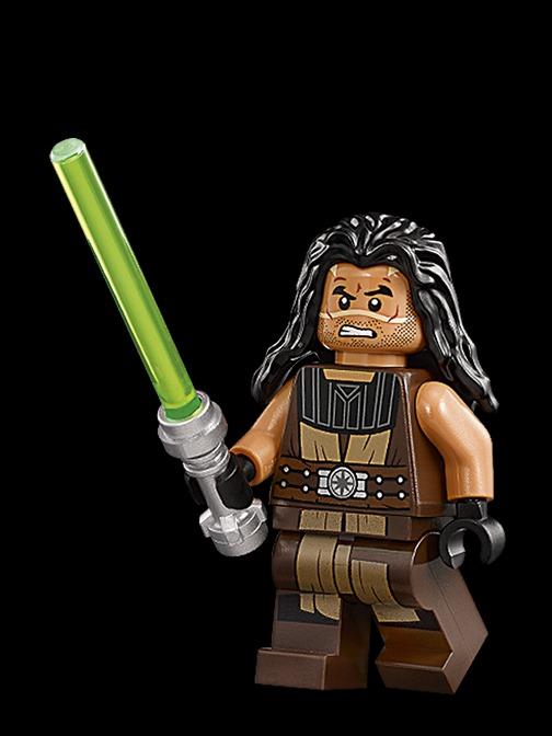 Lego Star Wars Quinlan Vos with lighsaber Hobbies Toys