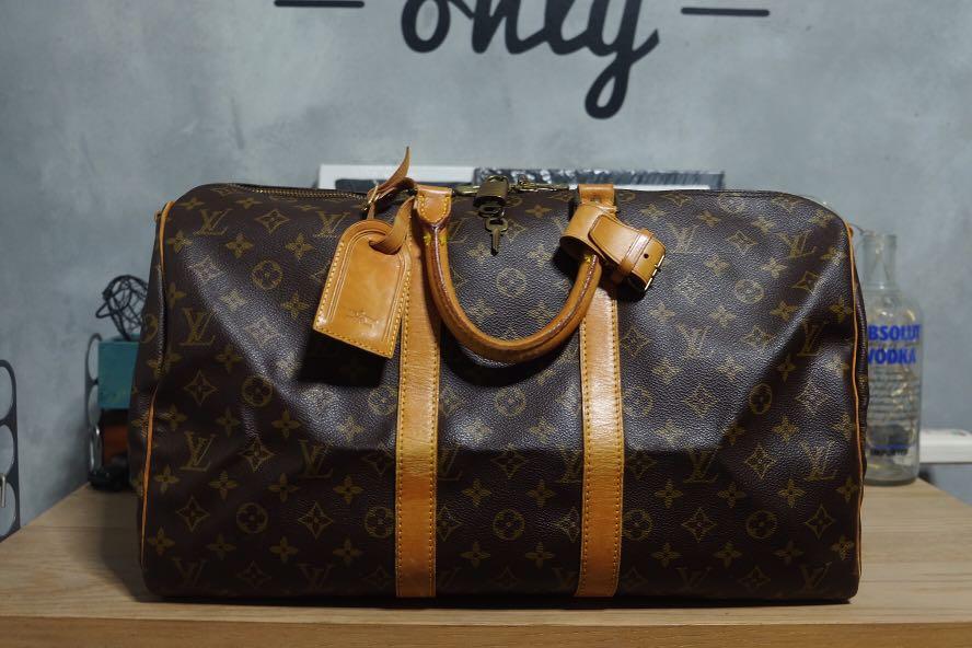 Louis Vuitton, Bags, Authentic Louis Vuitton M4428 Monogram Keepall 45 Duffle  Bag Monogram