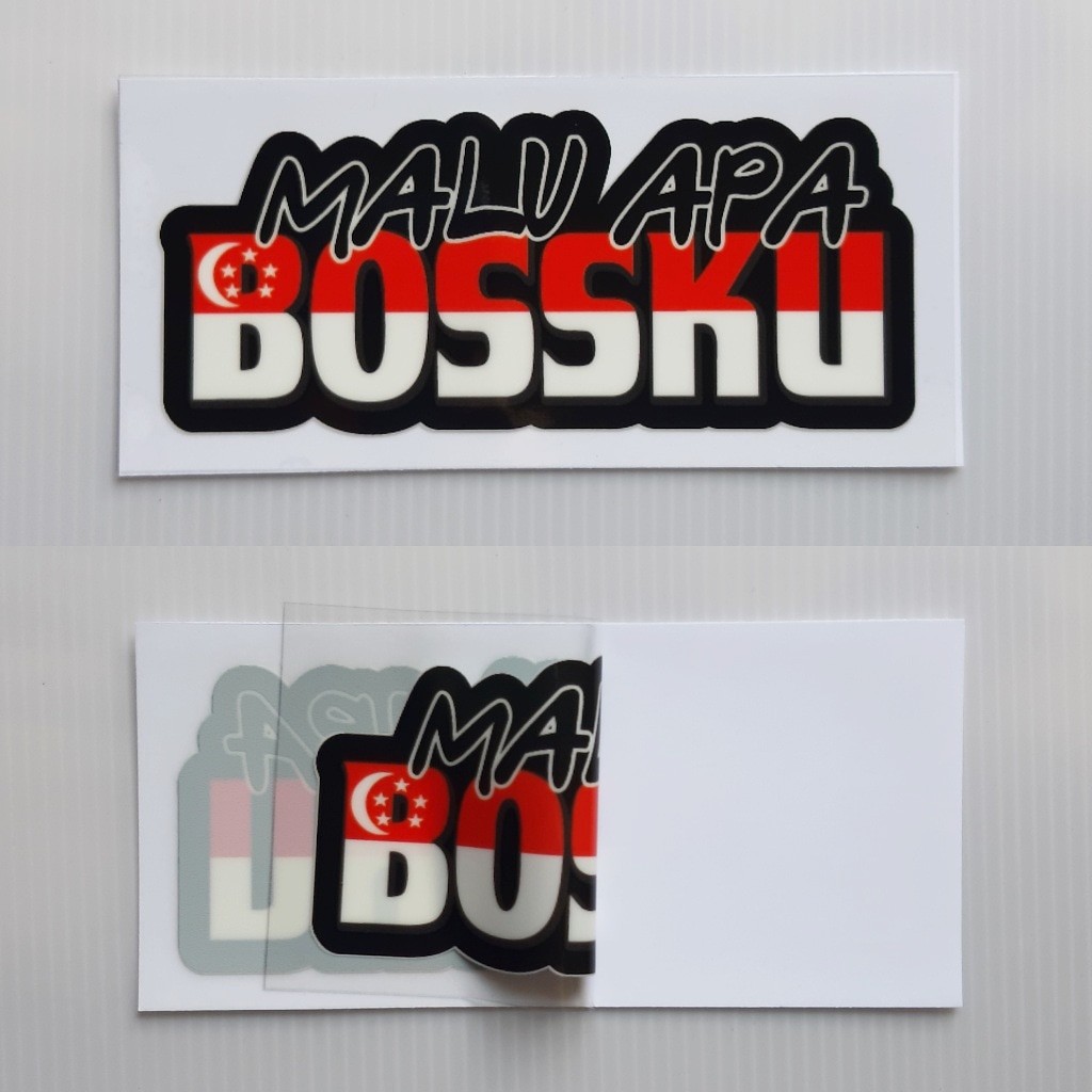 Malu Apa Bossku Static Cling Decal Craft Car Accessories Accessories On Carousell