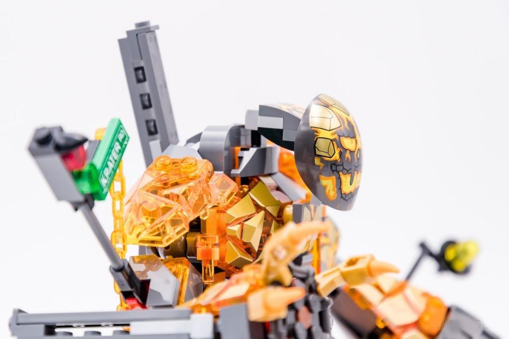 Lego spiderman hot sale molten man