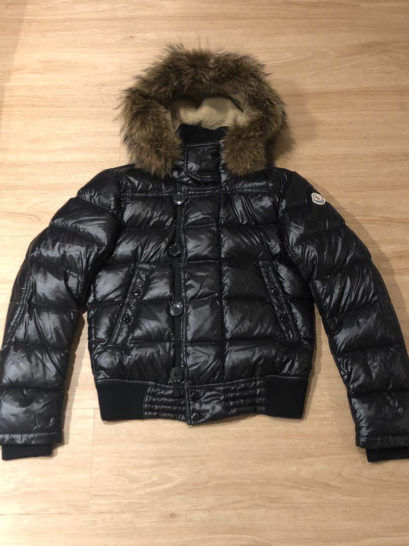 Puffer Jacket with Racoon Fur Hood 