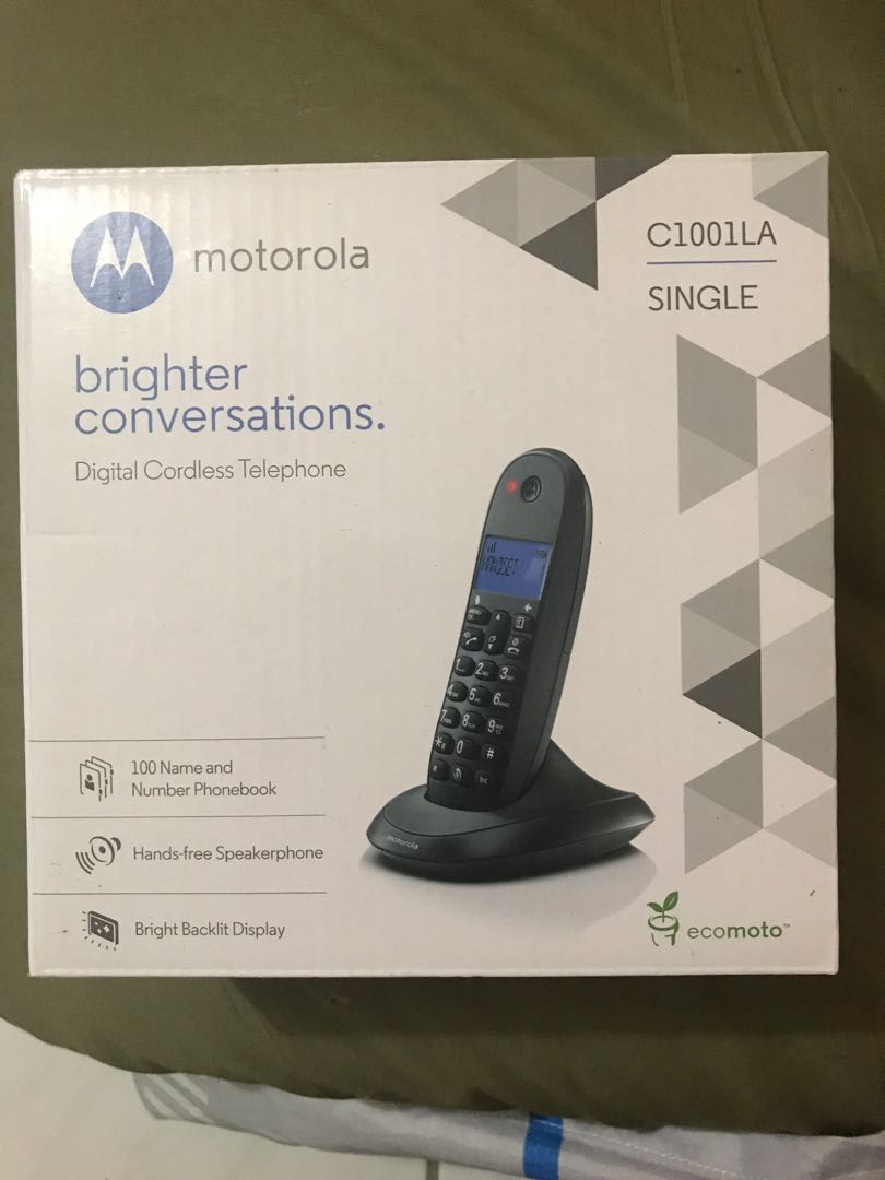Motorola Cordless Phone C1001LA TM UNIFI HOME PHONE, TV & Home