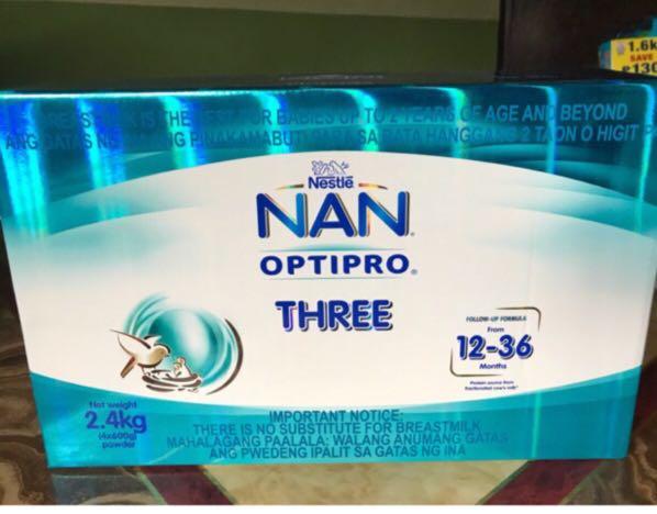 Nan optipro three 2025 2.4 kg price