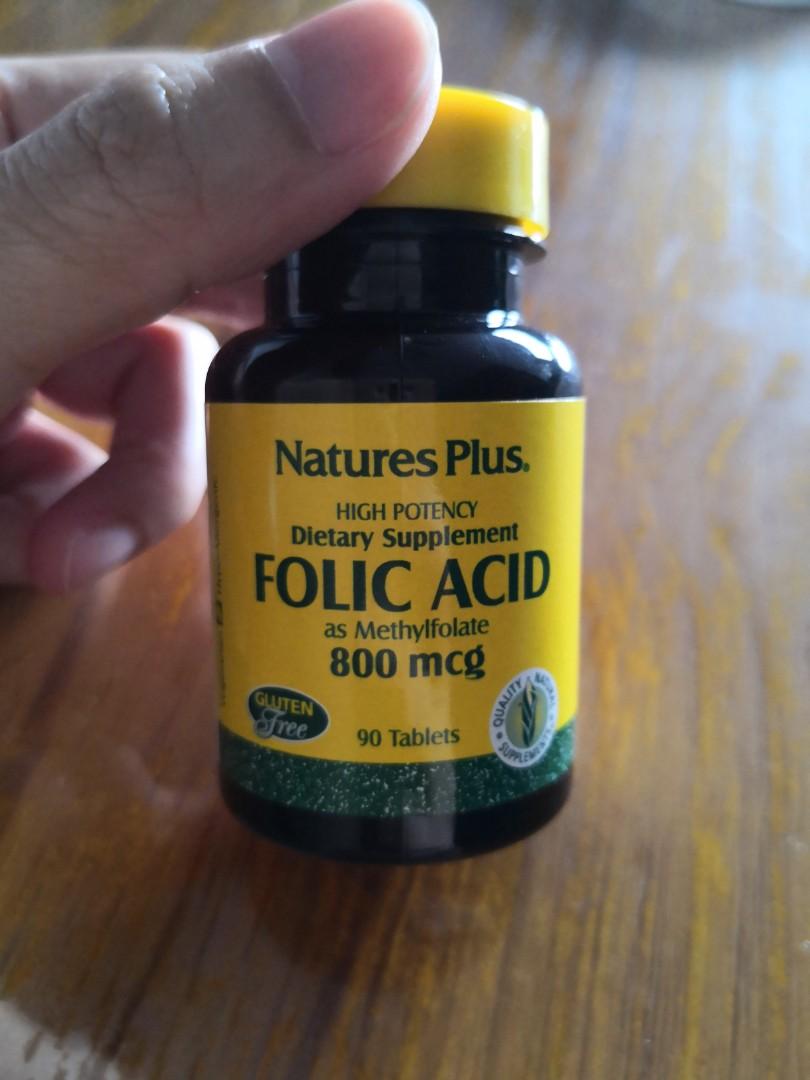 Nature S Plus Folic Acid 800 Mcg Health Nutrition Health Supplements Health Food Drinks Tonics On Carousell