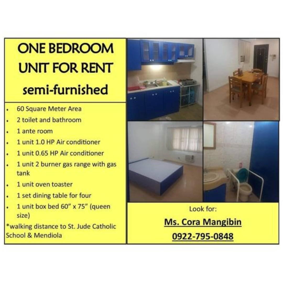 One Bedroom Unit For Rent Semi Furnished On Carousell
