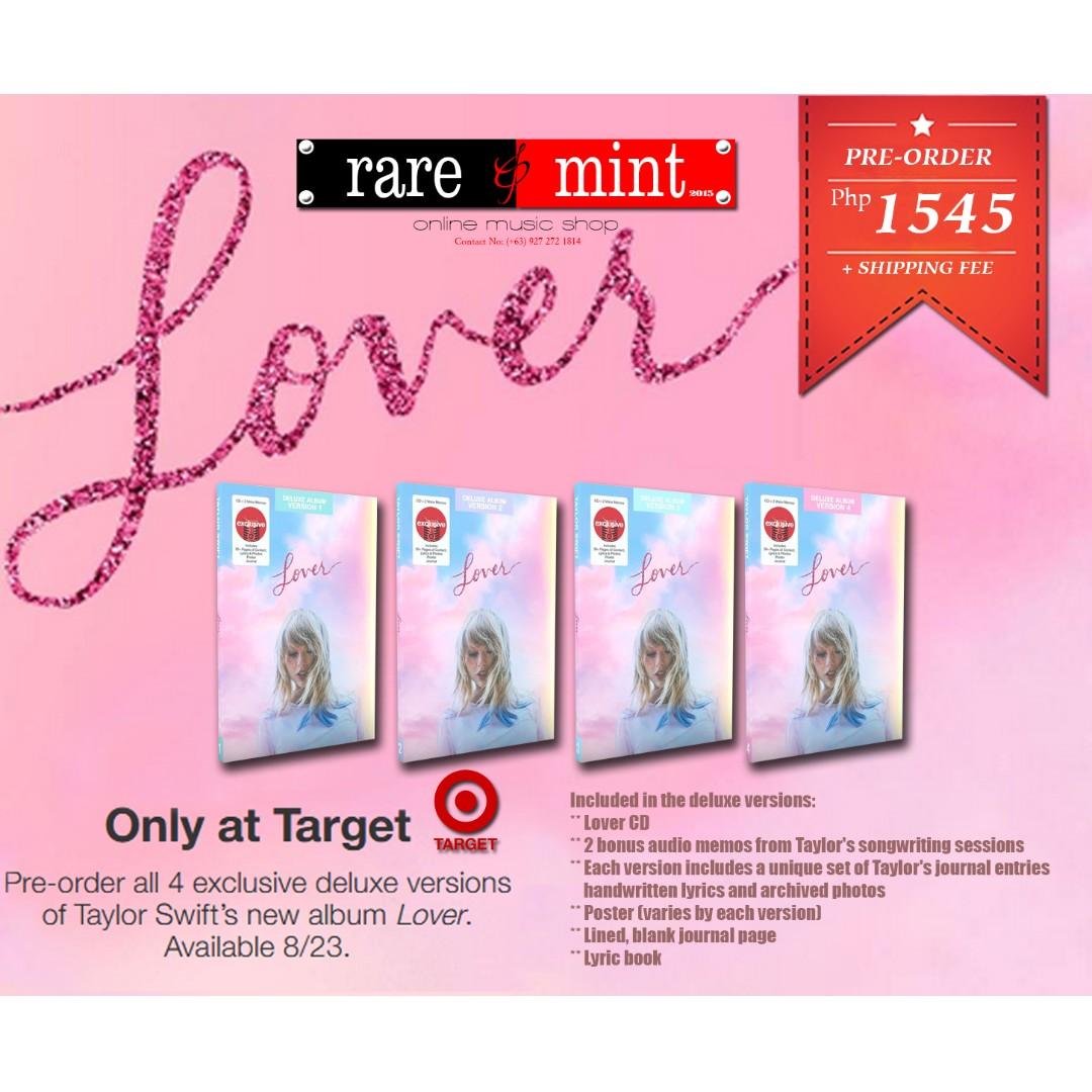 Pre Order Taylor Swift Lover Deluxe Target Exclusive Editions