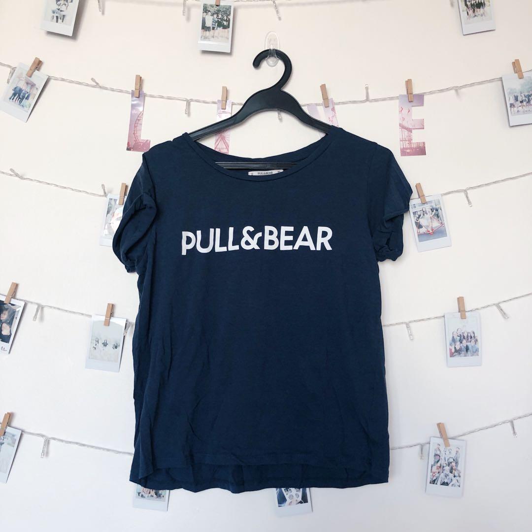 Pull And Bear Logo T Shirt Women S Fashion Clothes Tops On