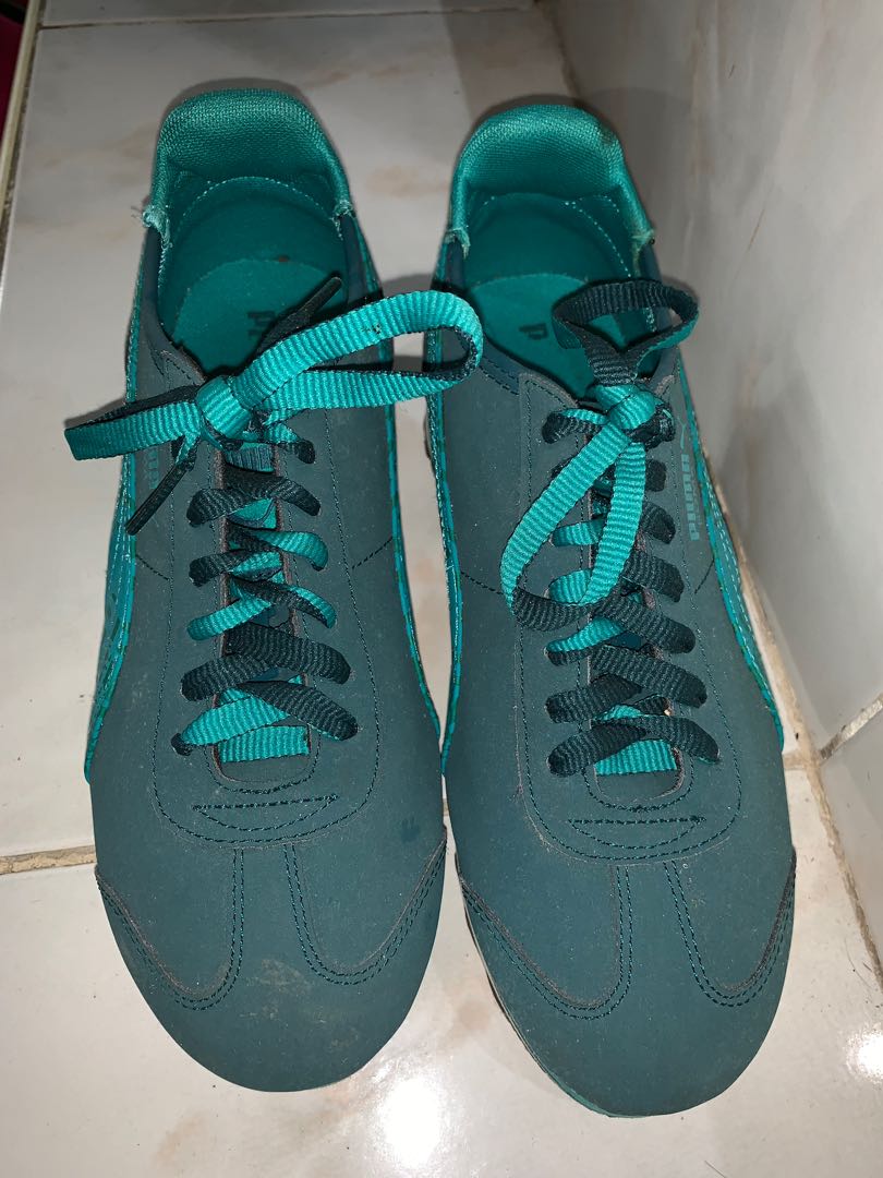 green platform sneakers