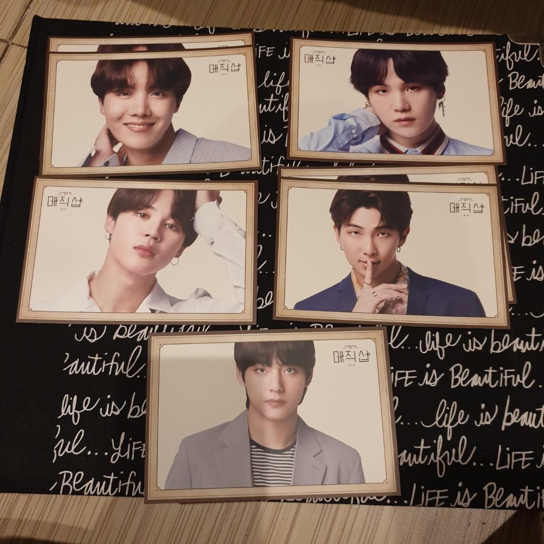 Qyop Wtt Bts 5th Muster Magic Shop Playzone Lg Booth Postcards Photocards Pc Kim Namjoon Rm