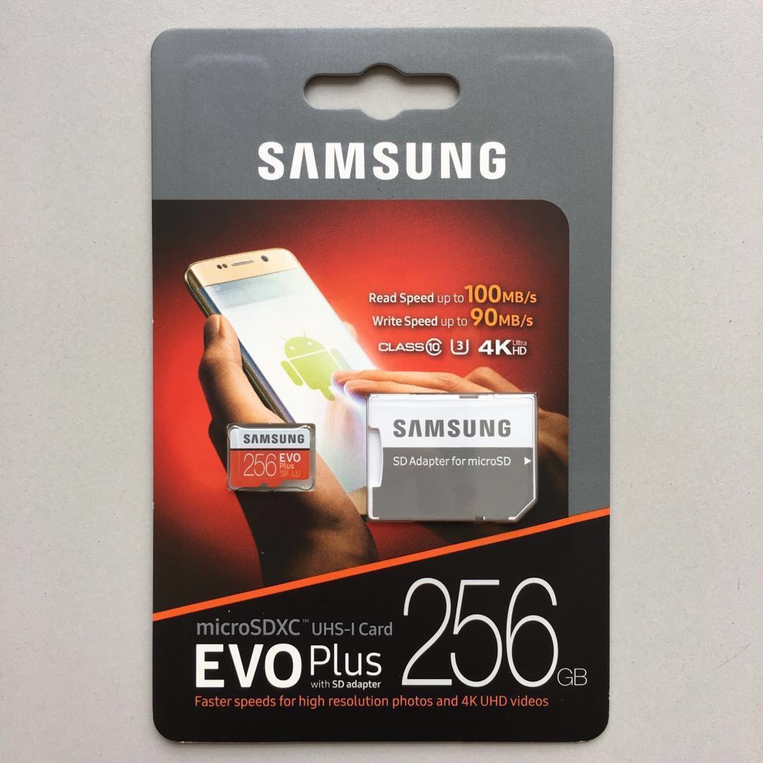 🆕samsung Evo Plus 256gb Micro Sd Card Microsdxc 256 Gb Microsd With Sd Adapter U3 Class 10