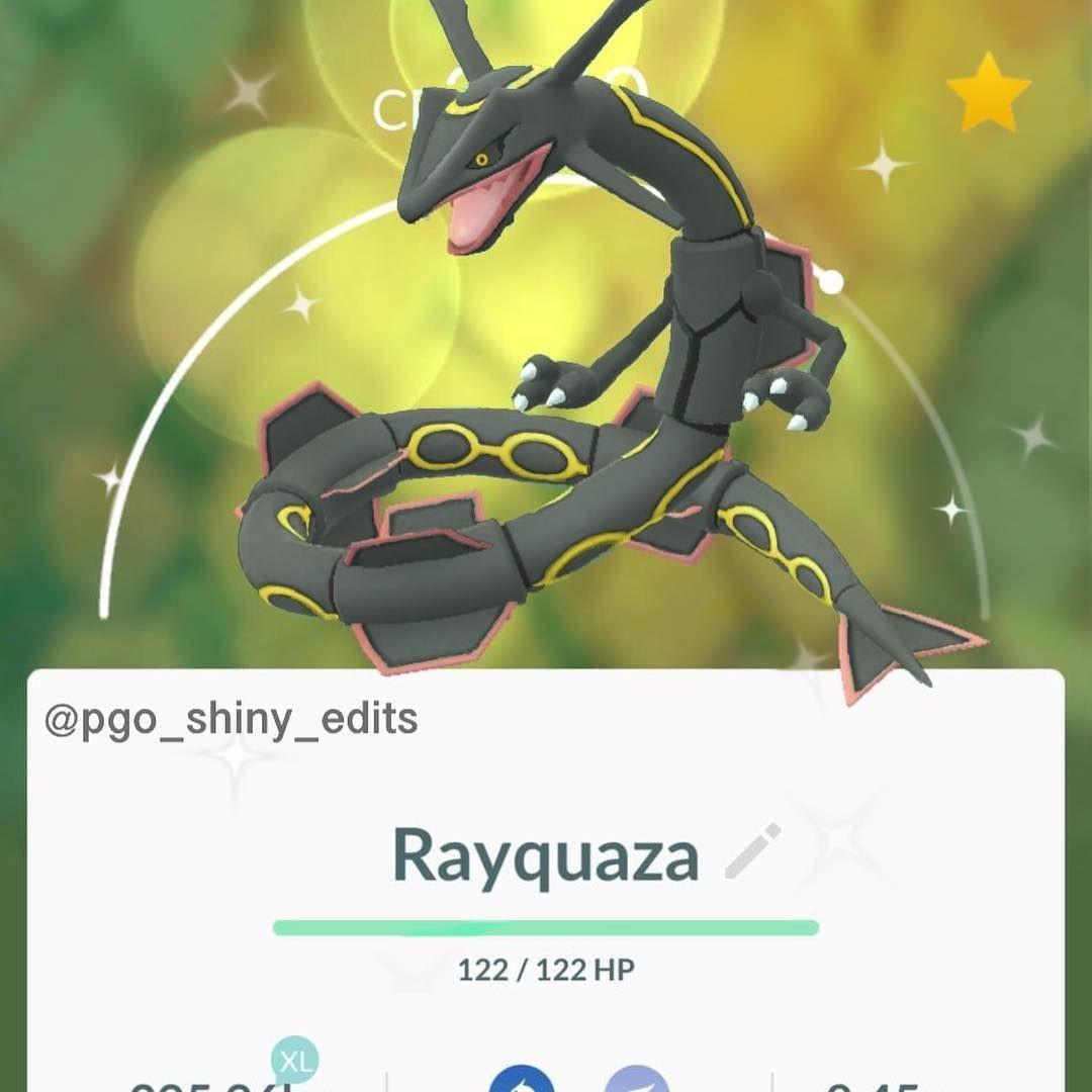 Shiny Rayquaza Pokemon Go Video Gaming Gaming Accessories Game Gift Cards Accounts On Carousell
