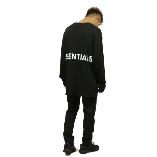 Essentials black long sleeve clearance