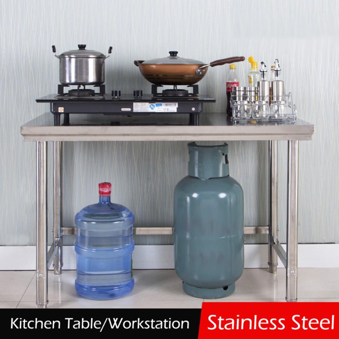 Stainless Steel Table Gas Stove Table Kitchen Table