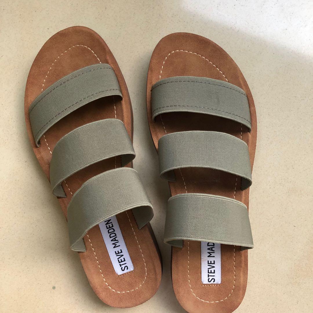 Steve madden olive sandal Fesyen Wanita Sepatu di Carousell