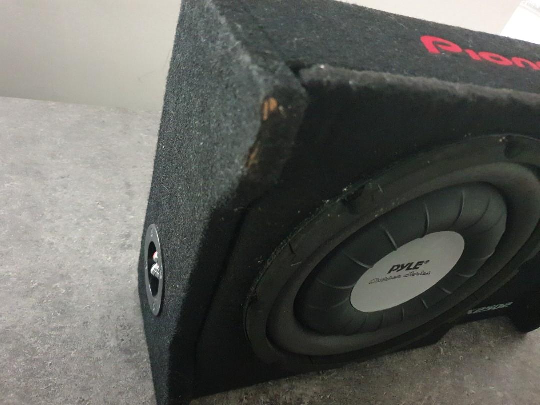 Subwoofer small and slim box, Car Accessories, Accessories on Carousell