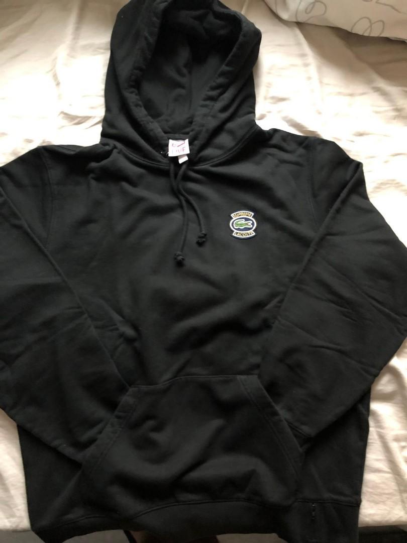 lacoste brown hoodie