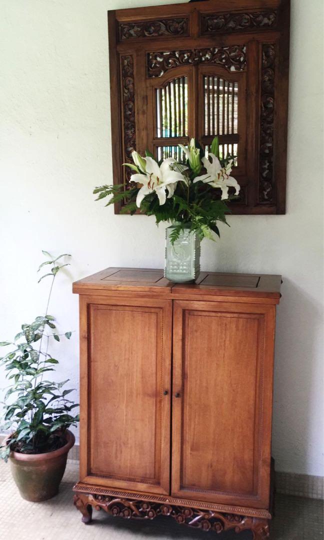 Teak Bar Cabinet And Mirror Furniture Home Decor Others On Teak Bar Cabinet And Mirror Furniture