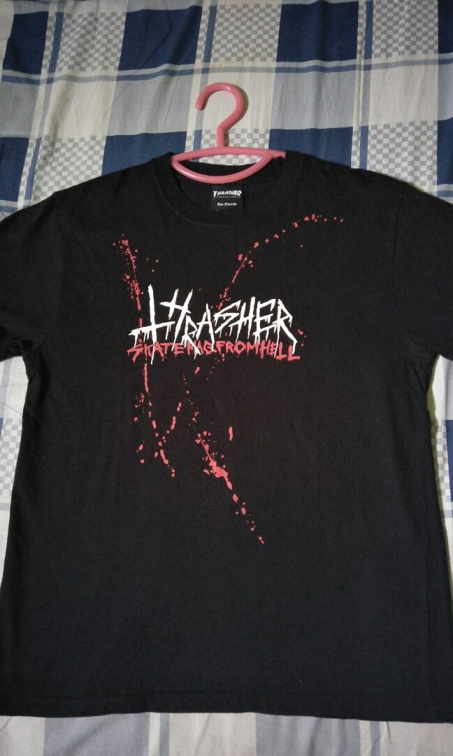 Thrasher Slasher Tee, Fesyen Pria 