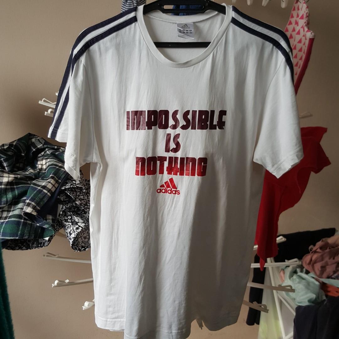 adidas impossible is nothing t shirt