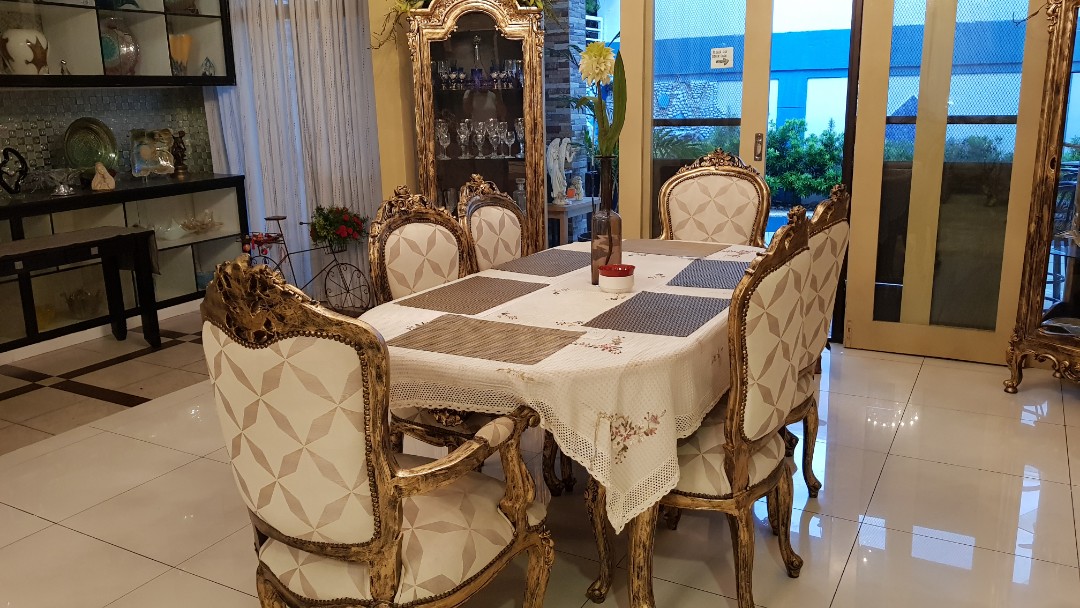 Vintage French Dining set, Furniture & Home Living, Furniture, Tables