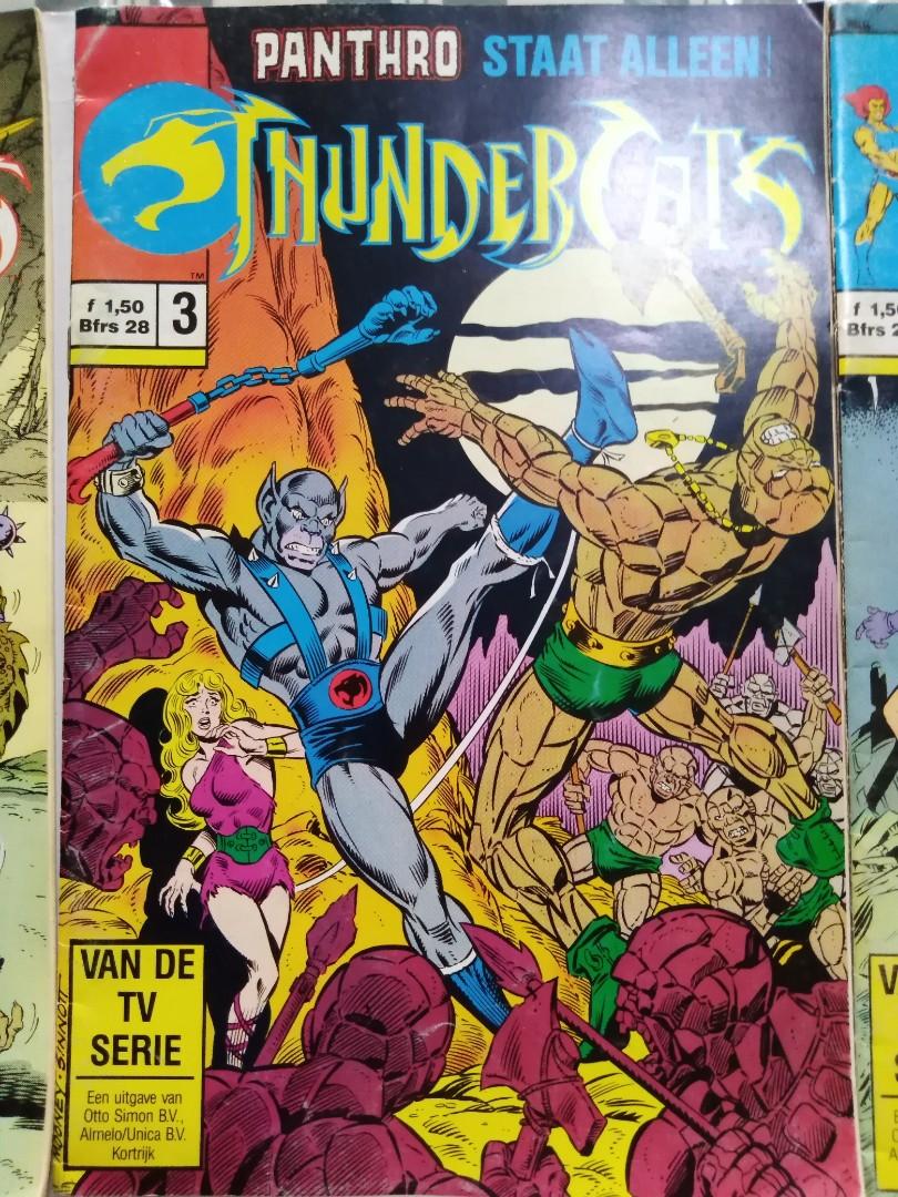 Vintage Thundercats comic books 1989 (Dutch) (Category: Comics & Manga) located in Paranaque City. Submitted by donjuan_thegreat (Listing ID 243174717, Image 3). Description: Items in very good vintage condition With some folds on cover as seen in pics Released in 1989, text is in Dutch Set of 5 comic books Purchased in Leuven, Belgium Dimensions: 10.15 x 6.6 in Pick up in UPS 5 Paranaque or can ship at buyer's expense.