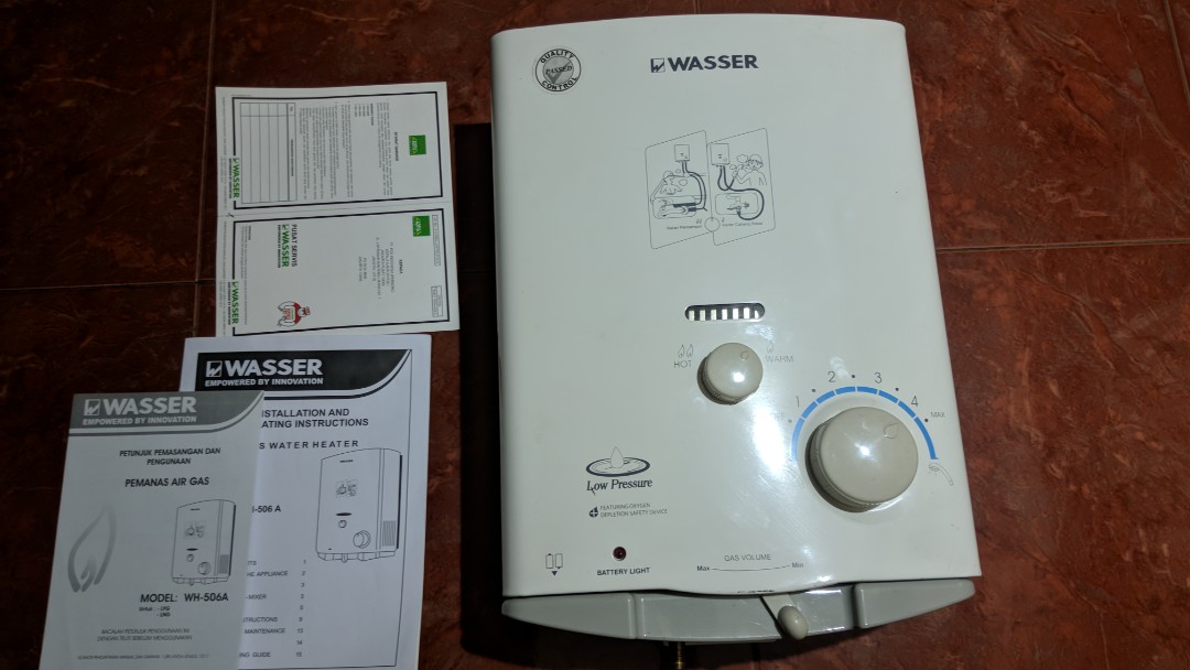 Wasser Wh 506 A Lpg Water Heater Kitchen Appliances Di Carousell