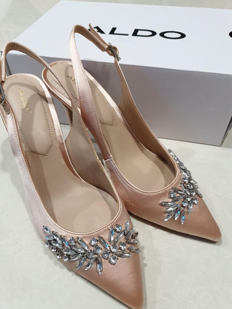 blush heels wedding