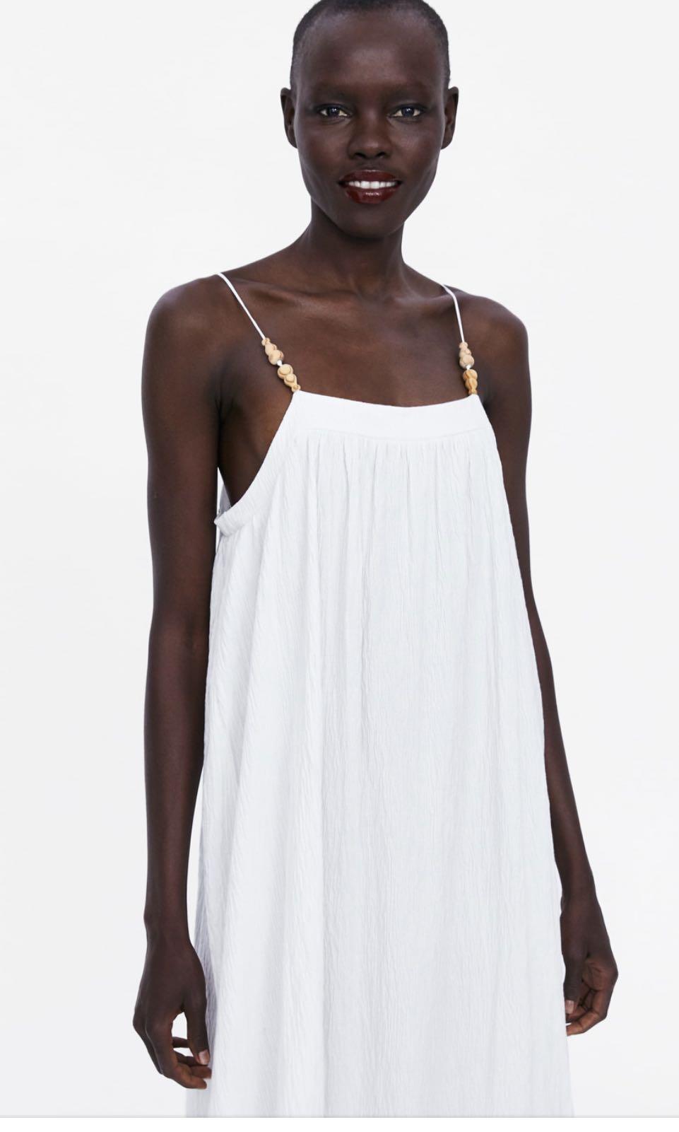 Zara white dress best sale 2019