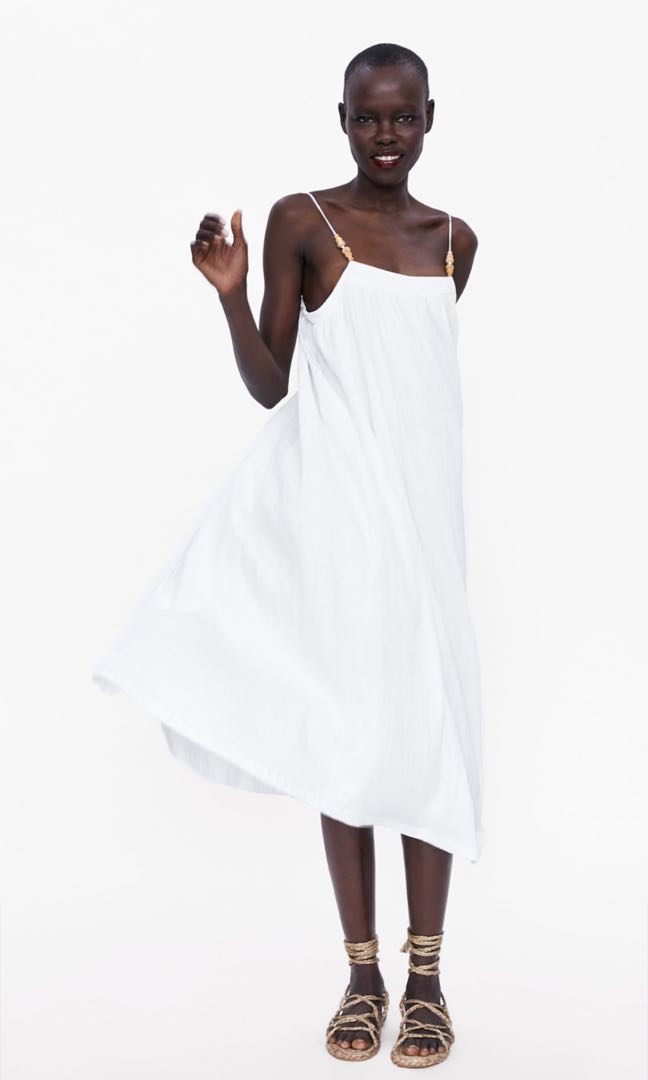 Zara Midi White Dress Factory Sale, UP ...