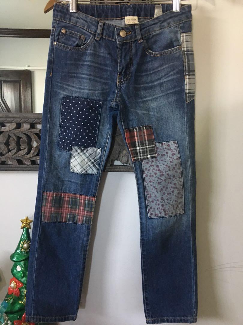patched jeans for girls