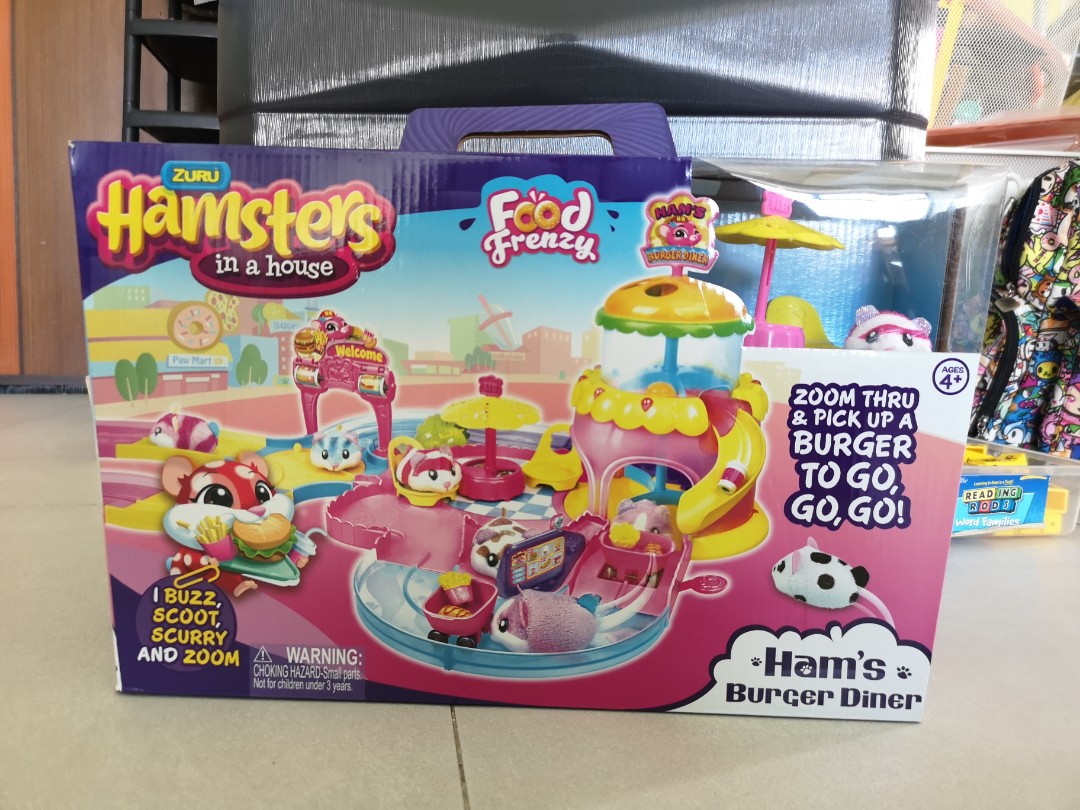 Hamsters in a sales house ham's burger diner