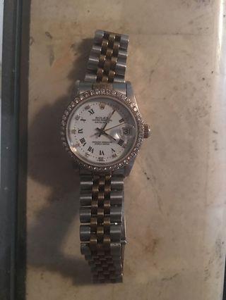Authentic Rolex with gold and diamond for man and women (unisex)