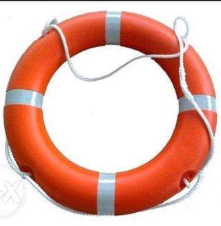 Lifebuoy ring rescue can rescue tube floating rope floating light
