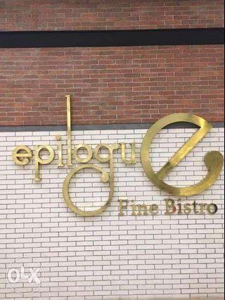 Makers of Stainless Steel and Brass Signage Neon Signage