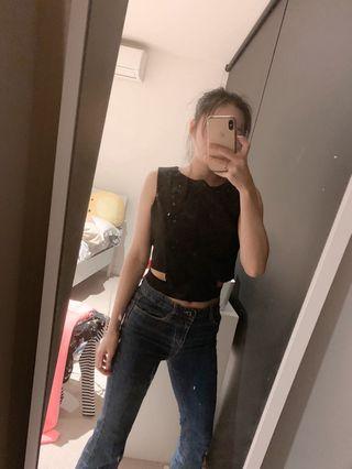 Black wrap top