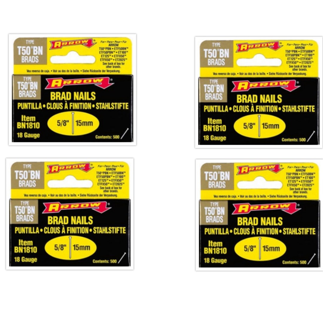 18 Gauge Brads Nails, Furniture & Home Living, Home Improvement
