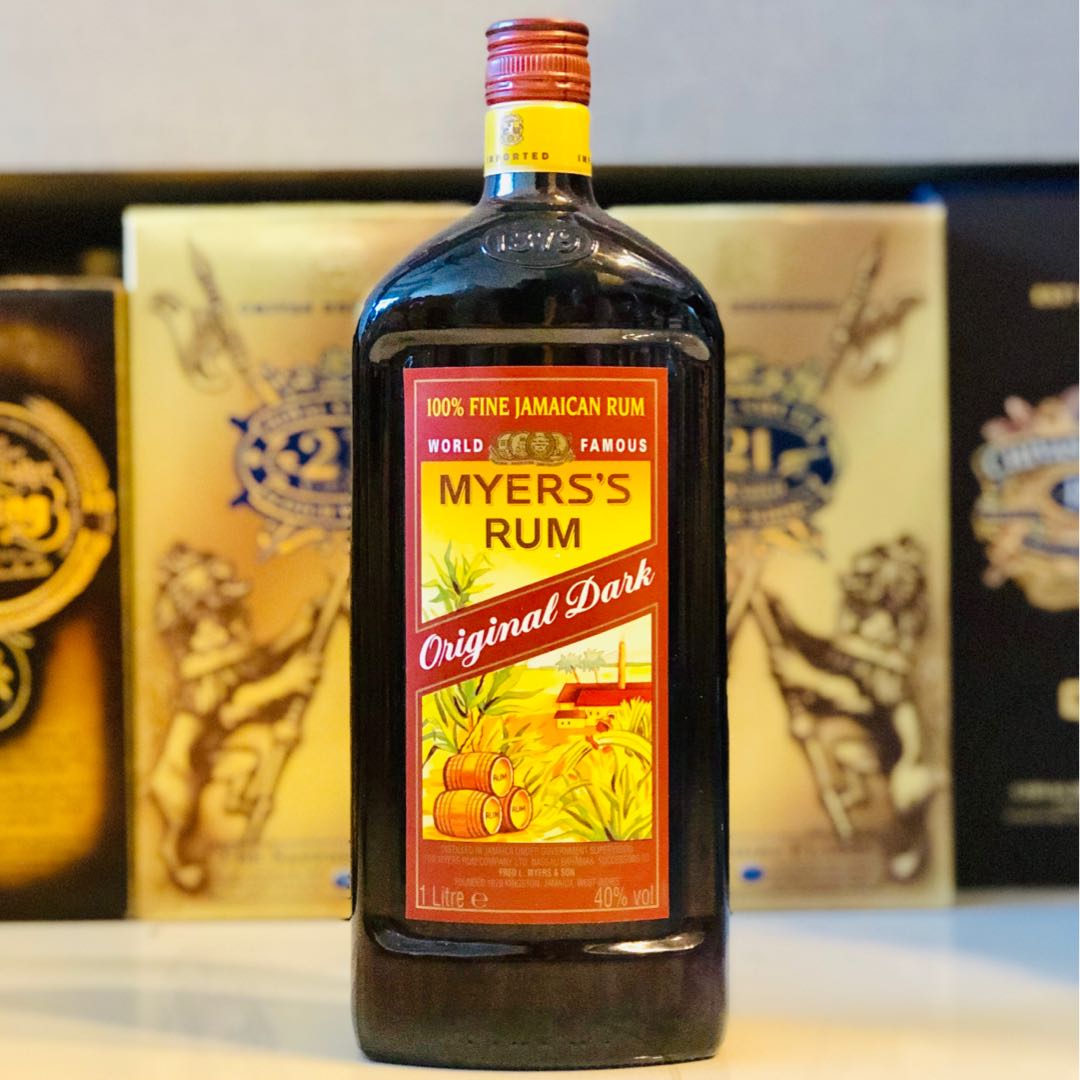 1L Myers Dark Rum, Food & Drinks, Alcoholic Beverages on Carousell