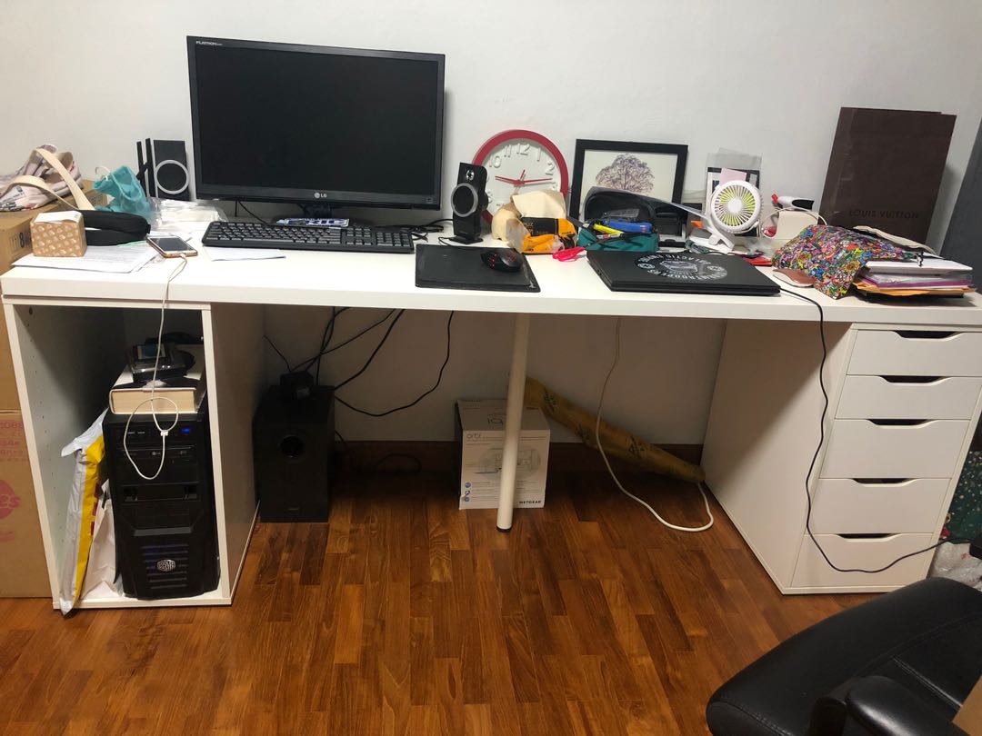 Ikea 2m top desk top
