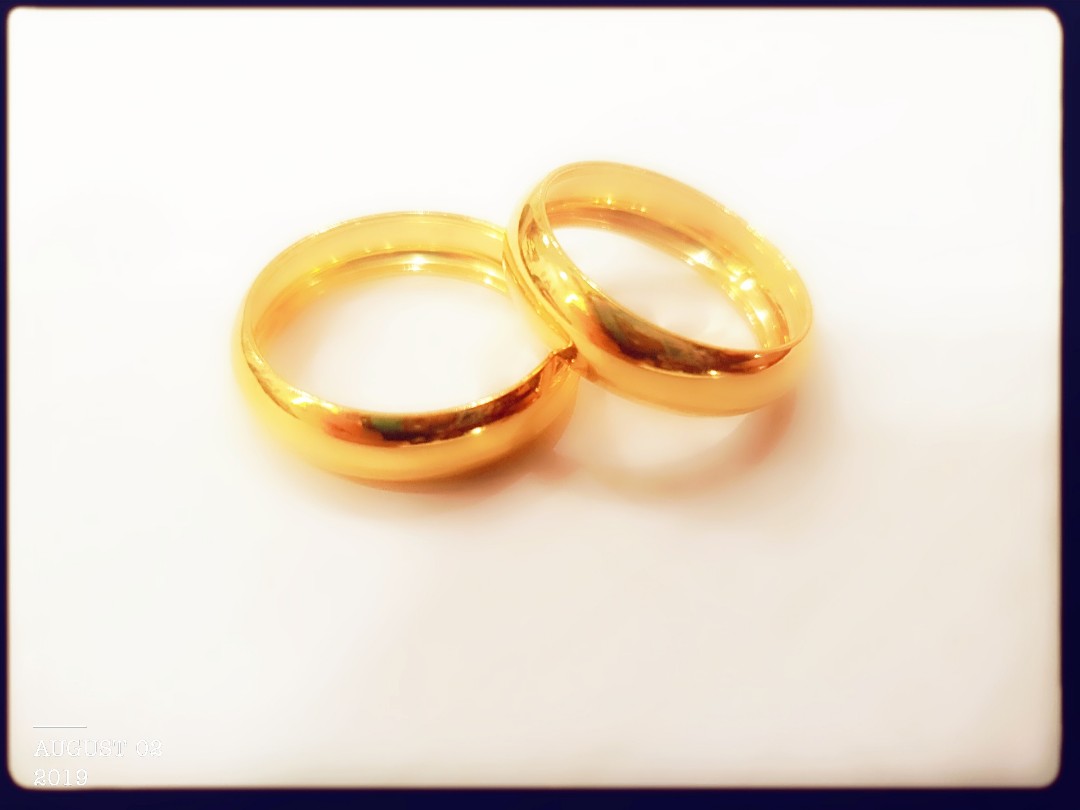 916 gold wedding band best sale