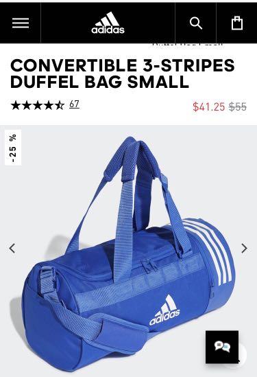 Adidas Duffel Bag Small Sports Sports Apparel On Carousell