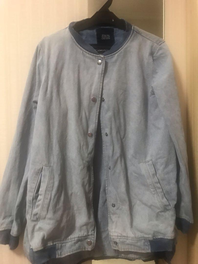 z1975 zara basic dept denim jacket