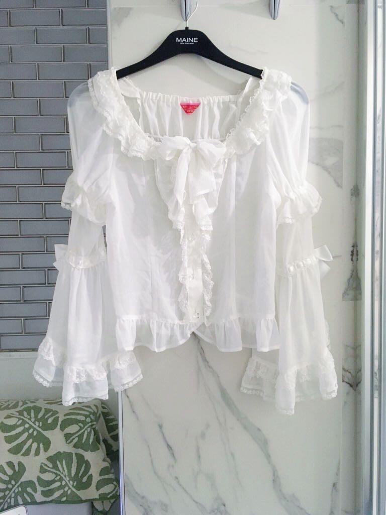 Authentic Baby The Stars Shine Bright White Lolita Blouse Women S Fashion Clothes Tops On Carousell