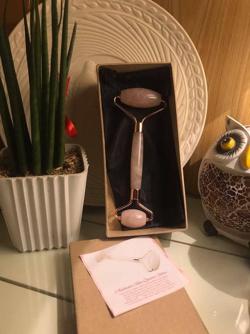 Authentic Rose quarts roller stone (Category: Face Care) located in Paranaque City. Submitted by FLess.ph (Listing ID 243294623, Image 3). Description: Selling Authentic Rose Quartz stone roller for php 1298 only. Comes with a pouch and Box. Guaranteed Authentic pr money back. We are also accepting bulk order. Big big discount for Wholesale amd bulk order. I am looking for resellers! .
