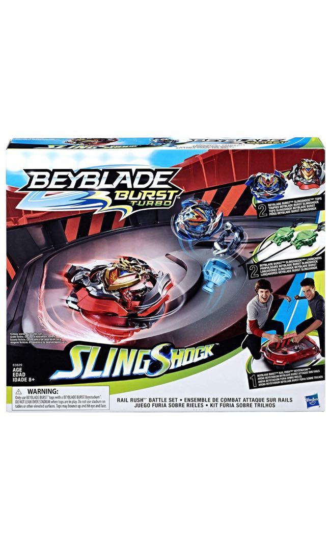 beyblade burst turbo slingshock rail rush battle