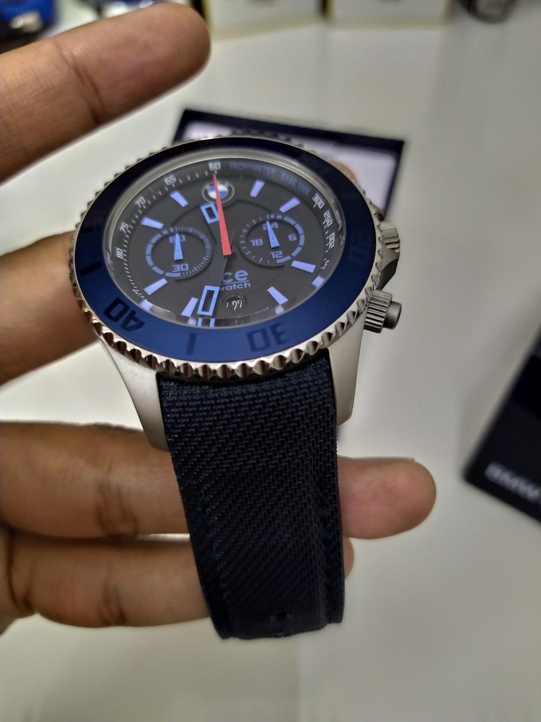 BMW Motorsport Ice Watch Limited Edition (Navy Blue), Men's Fashion ...